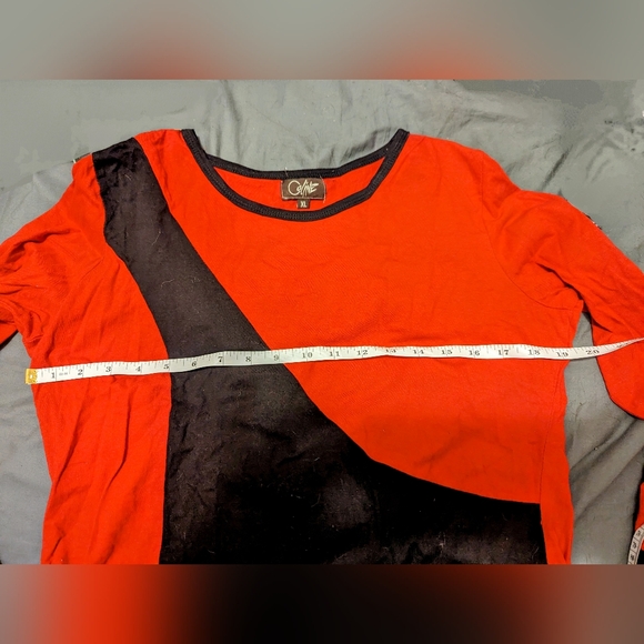 Coline black and red dress 100% cotton L/XL - Picture 4 of 5